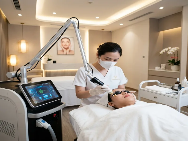 Công nghệ laser trị thâm vùng bikini tại spa Quận 6